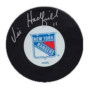  Vic Hadfield Autographed/Hand Signed New York Rangers Hockey 