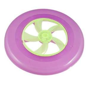  Como 3 LED Flash Flying Saucer Frisbee Toy Yellow Purple 