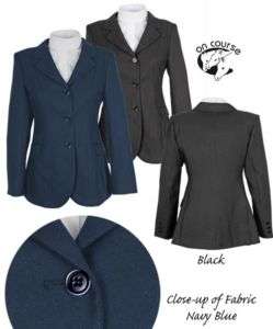 On Course Ladies Ashby Show Coat   Navy   Size 8  