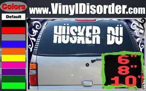 Husker Du Band Vinyl Car or Wall Decal Sticker  