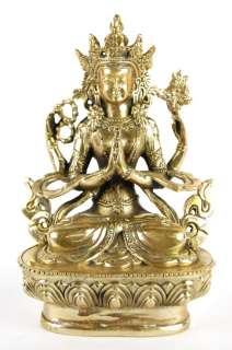 BRONZE TARA STATUE Goddess Buddhist Meditation Deity 6  