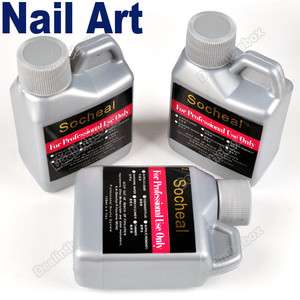 Professional 3 x 120ml Acrylic Liquid Set for Nail Art False Acrylic 