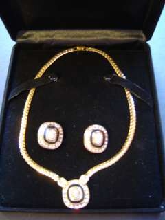 Christian Dior Necklace and Earrings Set  