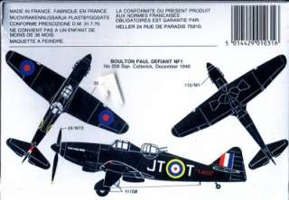 80s Airfix WWII RAF Bolton Paul Defiant Kit  