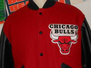 Vintage Chicago Bulls DeLong Letterman Varsity Jacket starter tyga 