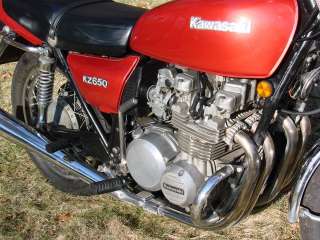   miles , this motorcycle is a great example of a low mileage KZ650