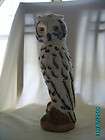 white ceramic owl  