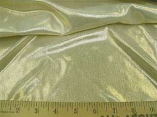 Fabric Stretch Liquid Lame Corn Silk Gold AA302  