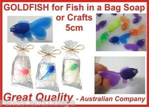 20 Plastic GOLD FISH to make fish in a bag soaps/crafts/toys Cute 