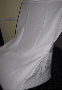 Twenty, white chair covers with white satin ties