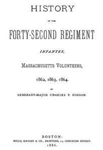 Civil War History of the 42nd Massachusetts Vols MA  