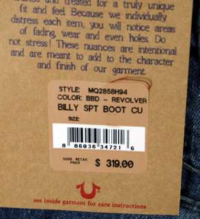 True Religion Jeans Mens Billy Super T TONAL REVOLVER MQ2858H94  