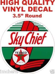 Vintage Style Sky Chief Texaco Oil And Gas Gasoline Pump Decal The 
