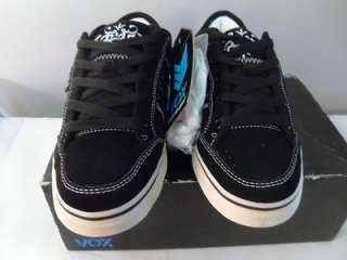 69 Vox Footwear Mens Eman Skater Shoe Black/White 5.5 M; New With 