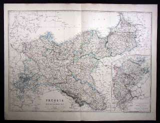 1867 Dispatch Map   Prussia Germany Mecklenburg Berlin  