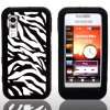 AIO Silikon Hülle Zebra Case Cover Tasche für Samsung Tocco Lite 