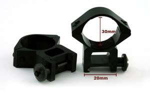 Pair of 30mm High Profile Scope Ring Mount 30 20H 00158  