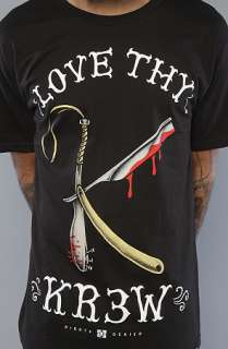 KR3W The Love Thy KR3W Regular Tee in Black  Karmaloop   Global 