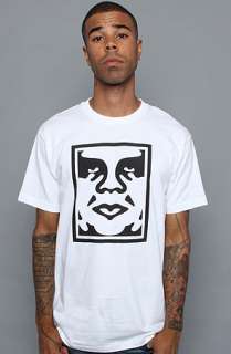 Obey The Icon Face Standard Issue Basic Tee in White  Karmaloop 
