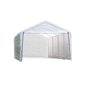 ShelterLogicSuper Max 12 ft. x 30 ft. White Canopy Enclosure Kit, Fits 