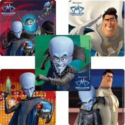 15 Megamind Stickers Party Favor Teacher Supply  