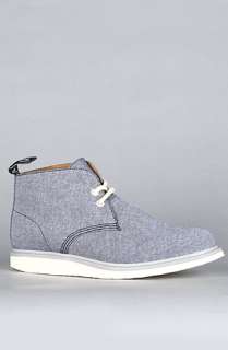 Dr. Martens The Nixon Desert Boot in Blue Chambray  Karmaloop 