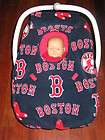 boston red sox navy fleece baby infant car seat carrier