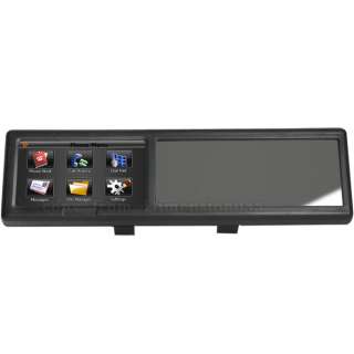 Car Rearview Mirror with Bluetooth 4.3 GPS Sat Nav AV IN 4G Card POI 