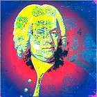 Johann Sebastian Bach   Pop Art Druck auf Leinwand Wandbild 50x50cm