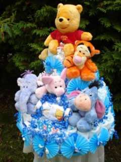 Super Windeltorte mit allen Winnie Pooh Freunden
