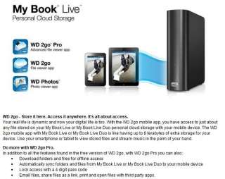 Western Digital My Book Live Personal Cloud Storage 1TB   NAS   Shared 