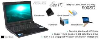 Asus Eee PC 900SD BLK009X Netbook   Intel Celeron M 800MHz, 512MB DDR2 