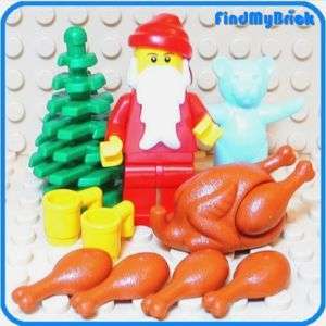 RX8 Lego Santa Christmas Tree Toy Turkey Dinner Set NEW  