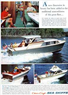 1963 Chris Craft Sea Skiffs Magazine Ad  