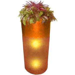 Jeffan Demta 46 in. Orange Lighted Planter Lamp LM 310 OR at The Home 