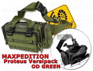 Maxpedition 0402 Proteus Versipack OD GREEN 0402G *NEW*  