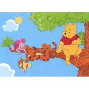   Winnie Pooh Auf dem Baum 95x133 cm  Küche & Haushalt