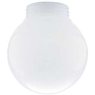 Westinghouse 6 in. White Polycarbonate Threaded Neck Globe 8187700 at 
