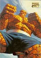 1994 MARVEL MASTERPIECES    Card #123    THING  