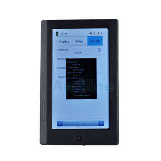 NW 7 TFT e Book Reader eBook PDF DOC  MP4 Black 4GB  