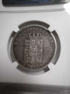 Denmark 1818, Rigsbankdaler, KM 683.4, NGC VF Details  
