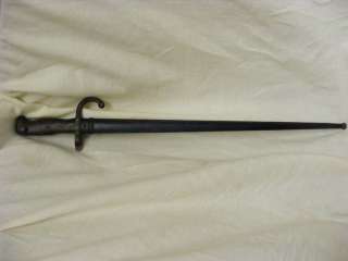   Military Bayonet Sword Made St. Etienne 1876 Old Rare Weapon Engraved