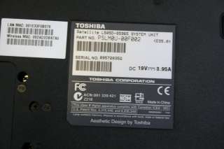 Toshiba L505D S5965 Laptop and charger  