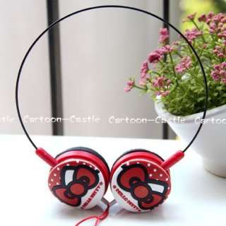Hello Kitty Laptop Headset Earphone Headphone Red 30855  
