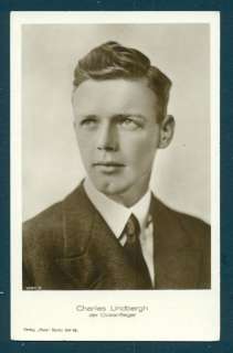 B9609 Early Pilot Postcard   Charles Lindbergh  