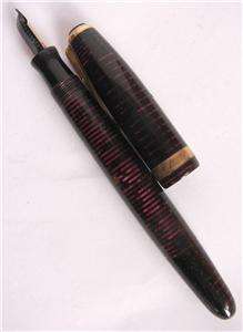 Beautiful Parker Fountain pen Vacumatic Canada about 1940 pink Striped 