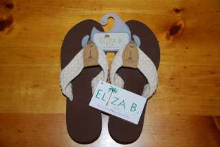 Eliza B. Flip Flops Woven Flats Sizes 6 11 MADE IN USA  