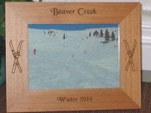 5x7 Beaver Creek Picture Frame   Personalized Souvenir  