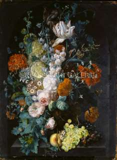 MARGARETA HAVERMAN Vase mit Blumen BILD 55x75 Leinwand  