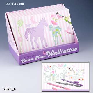 Depesche Create your Sweet Home Wandtattoos Malbuch Top Model 7875 